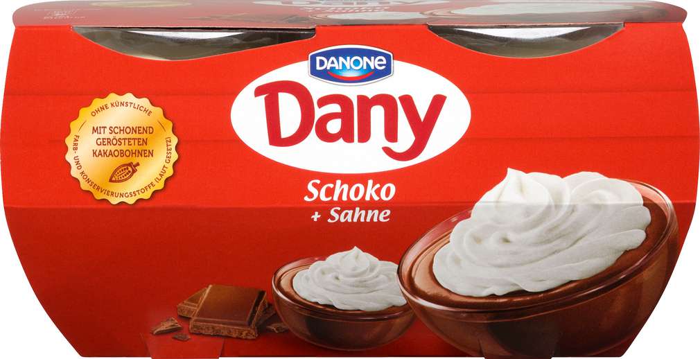 Abbildung des Sortimentsartikels Danone Dany Schoko 4x115g