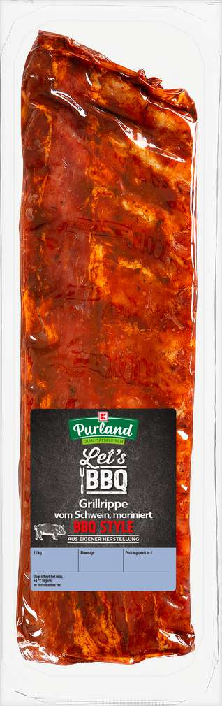 Abbildung des Sortimentsartikels K-Purland Let´s BBQ Style Grillrippe vom Schwein mariniert