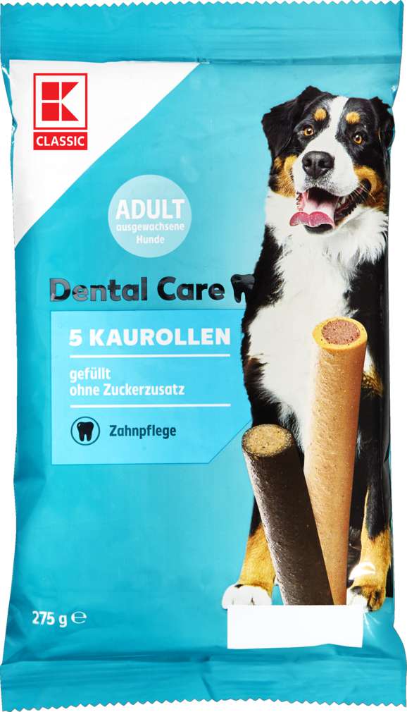 Abbildung des Sortimentsartikels K-Classic Hundesnack Kaurollen gefüllt 5x55g