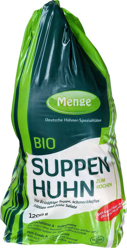 Abbildung des Sortimentsartikels Brefood Bio Suppenhuhn 1,0g