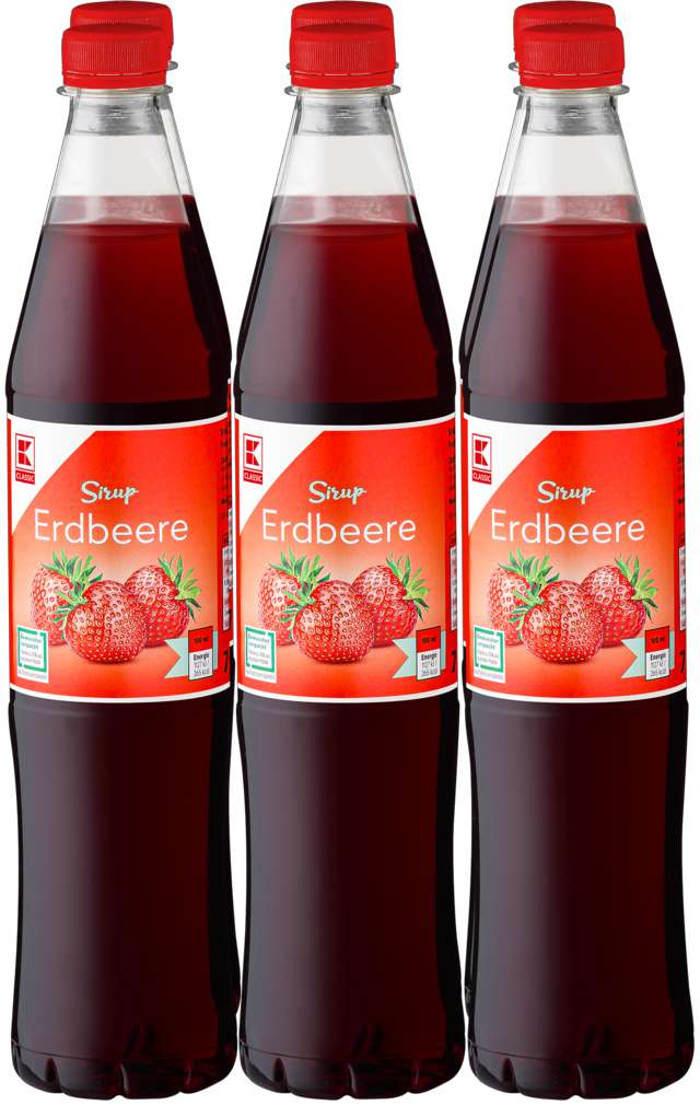 Abbildung des Sortimentsartikels K-Classic Sirup Erdbeere 6x0,7l