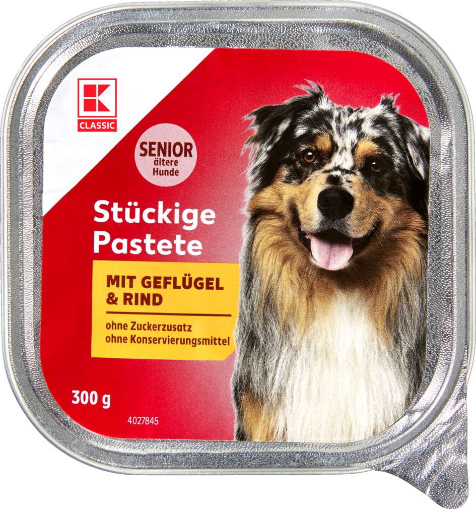 Abbildung des Sortimentsartikels K-Classic Hundenahrung Geflügel+Rind 300g