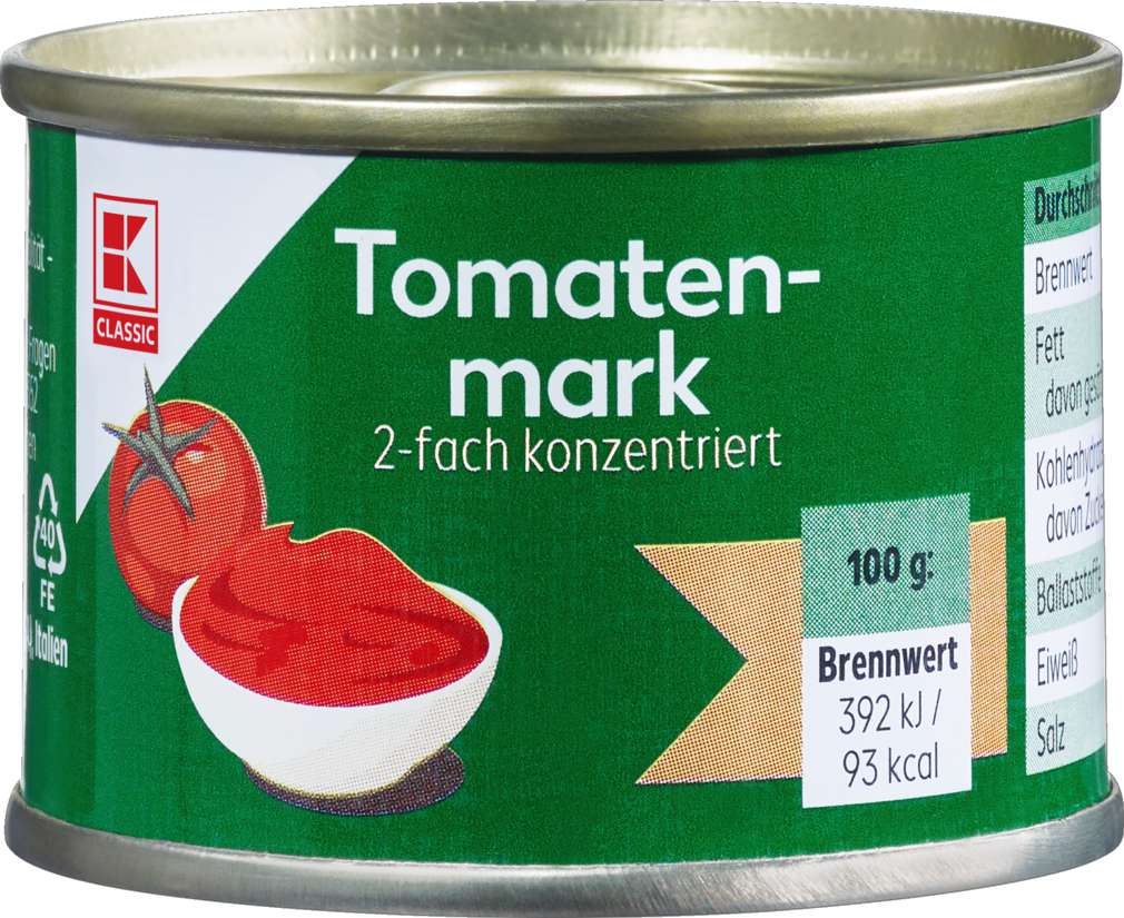 Abbildung des Sortimentsartikels K-Classic Tomatenmark 2-fach konzentriert 70g