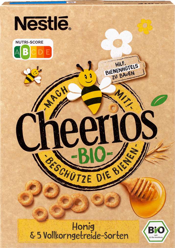 Abbildung des Sortimentsartikels Nestlé Bio Cheerios Honig Cerealien 310g