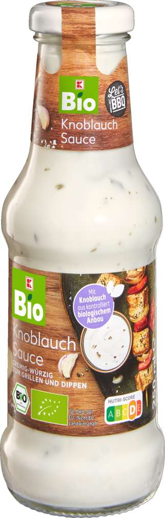Abbildung des Sortimentsartikels K-Bio Knoblauch Sauce 250ml