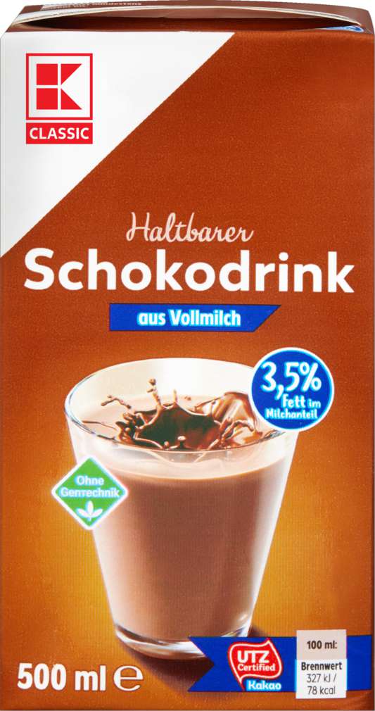 Abbildung des Sortimentsartikels K-Classic Schokodrink 3,5% Fett 500ml