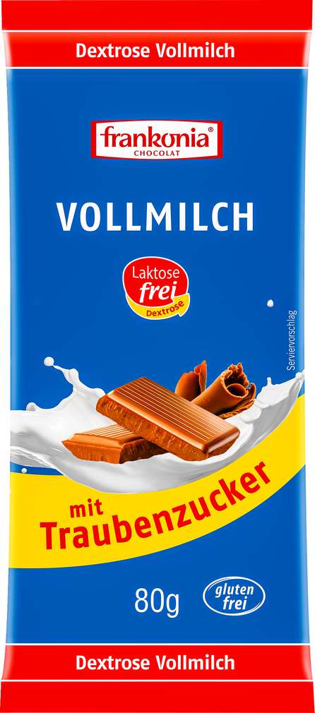 Abbildung des Sortimentsartikels Frankonia Schokolade Vollmich lf gf 80g