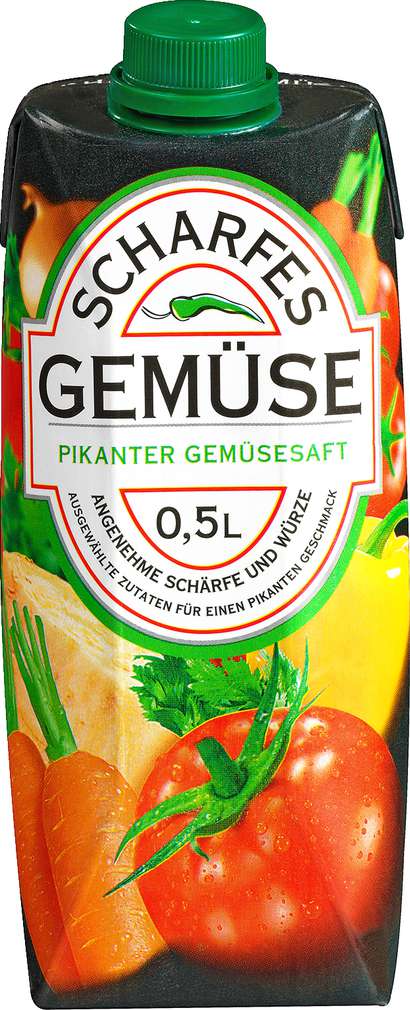 Abbildung des Sortimentsartikels Scharfe Säfte Pikanter Gemüsesaft 0,5l