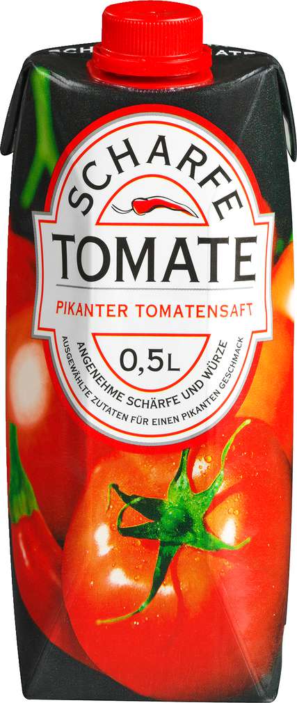 Abbildung des Sortimentsartikels Scharfe Säfte Pikanter Tomatensaft 0,5l
