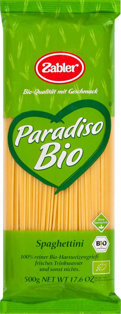 Abbildung des Sortimentsartikels Zabler Paradiso Bio Spaghettini 500g