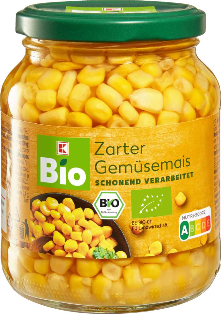 Abbildung des Sortimentsartikels K-Bio Gemüsemais 340g