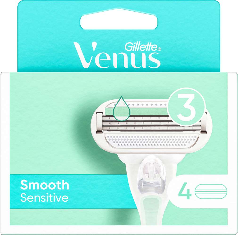 Abbildung des Sortimentsartikels Gillette Venus Smooth Rasierklingen Sensitiv 4 Stück