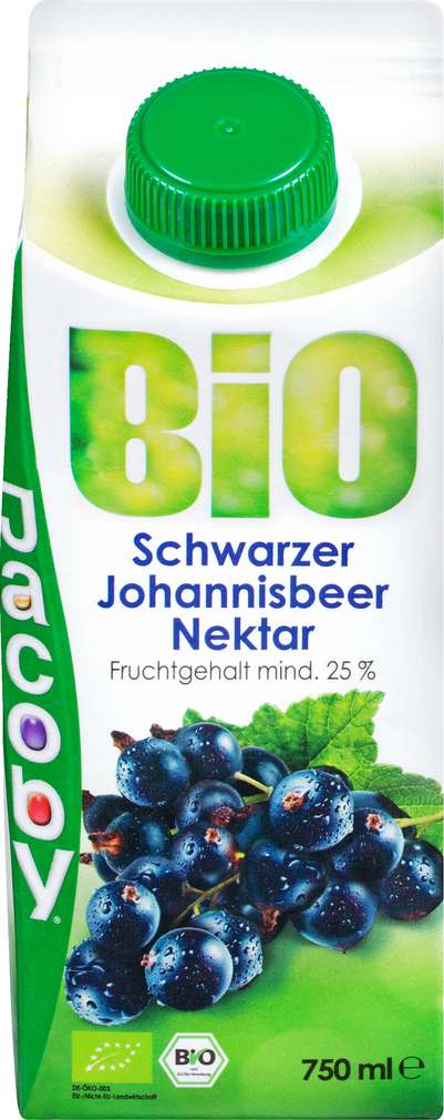 Abbildung des Sortimentsartikels Jacoby Bio Schwarzer Johannisbeer-Nektar 0,75l