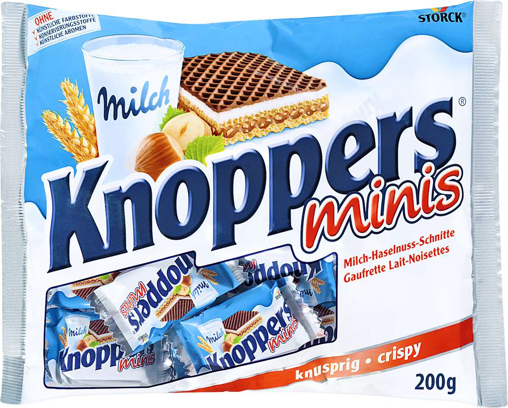 Abbildung des Sortimentsartikels Knoppers Minis 200g