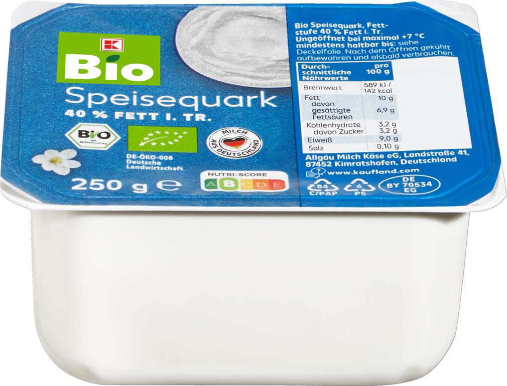 Speisequark 40% F.i.Tr. Vollfett 250g