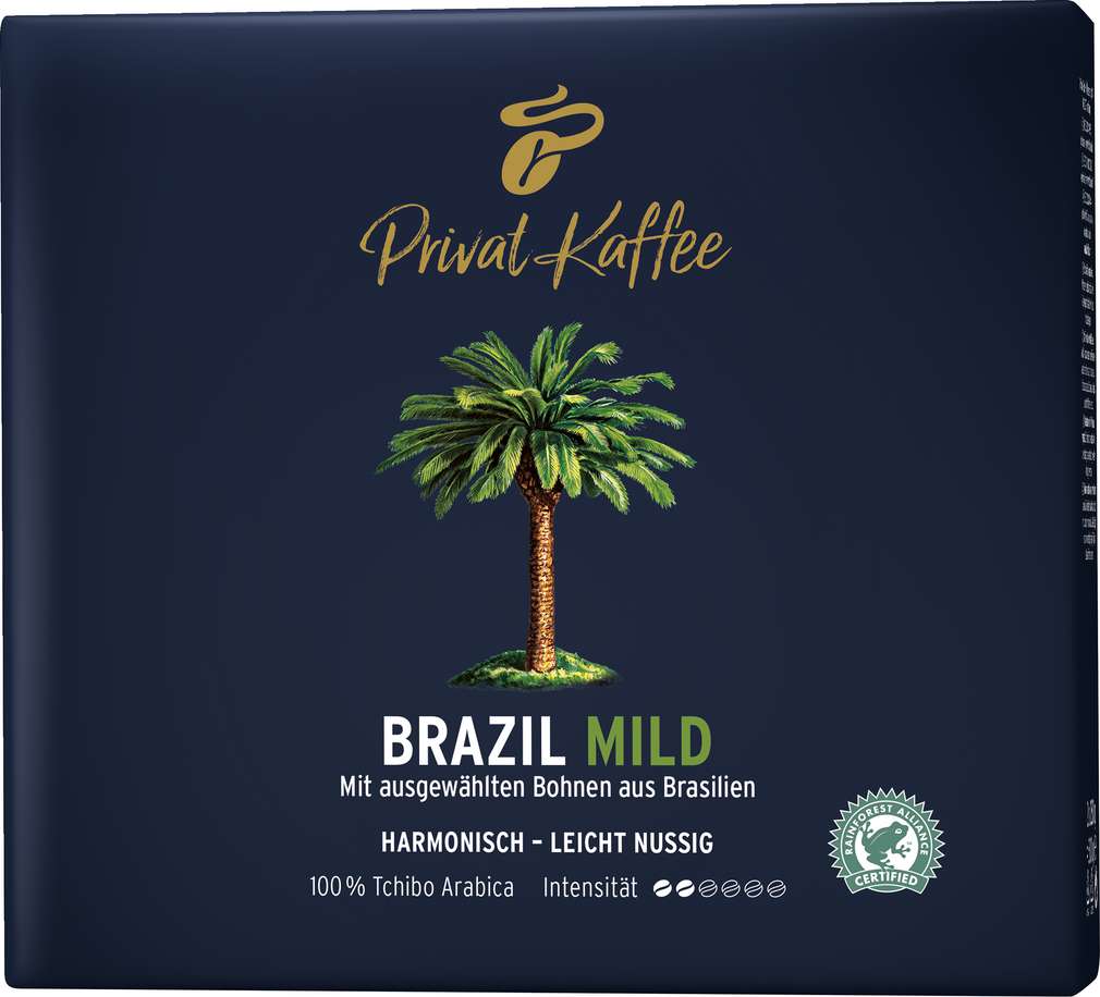 Abbildung des Sortimentsartikels Tchibo Privat Kaffee Brazil gemahlen 2x250g