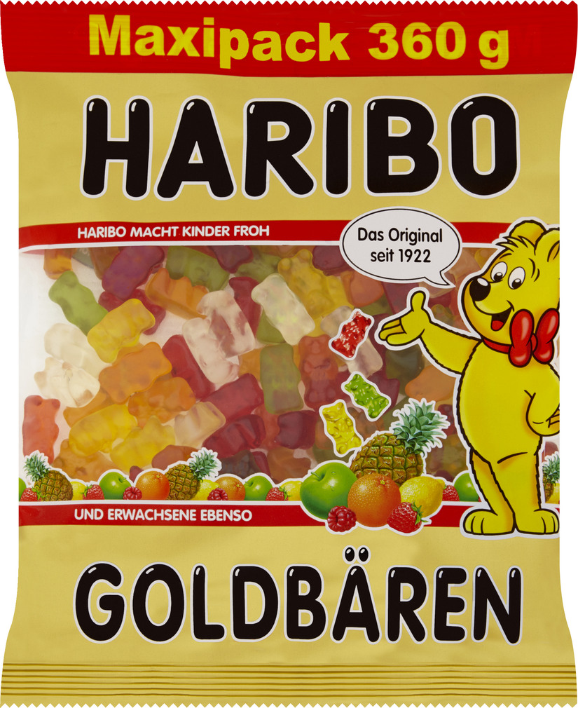 Abbildung des Sortimentsartikels Haribo Goldbären 360g