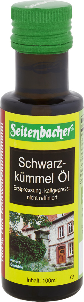 Abbildung des Sortimentsartikels Seitenbacher Schwarzkümmelöl 100ml