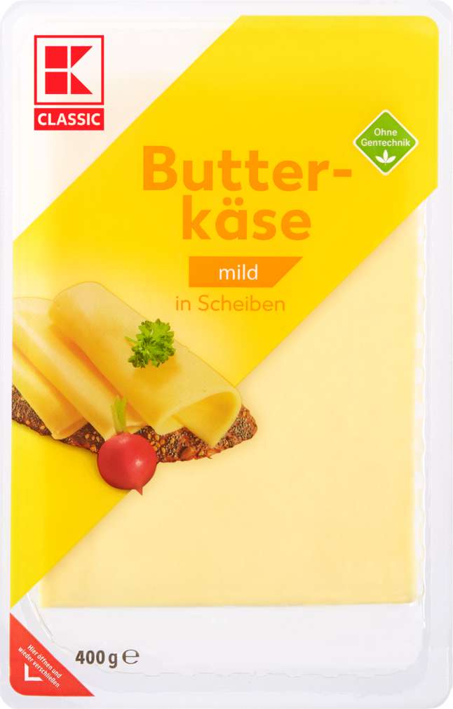 Abbildung des Sortimentsartikels K-Classic Butterkäse in Scheiben 400g