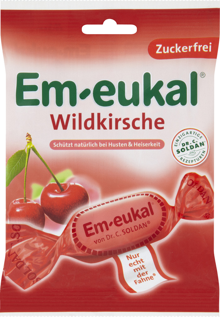 Abbildung des Sortimentsartikels Em-eukal Wildkirsche 75g