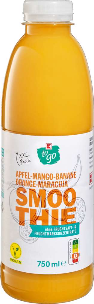 Abbildung des Sortimentsartikels K-To Go XXL Mango-Maracuja Smoothie 0,75l