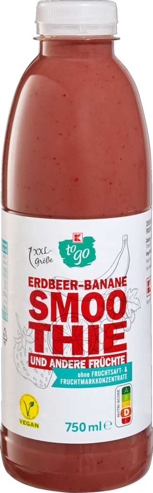Abbildung des Sortimentsartikels K-To Go XXL Erdbeer-Banane Smoothie 0,75l
