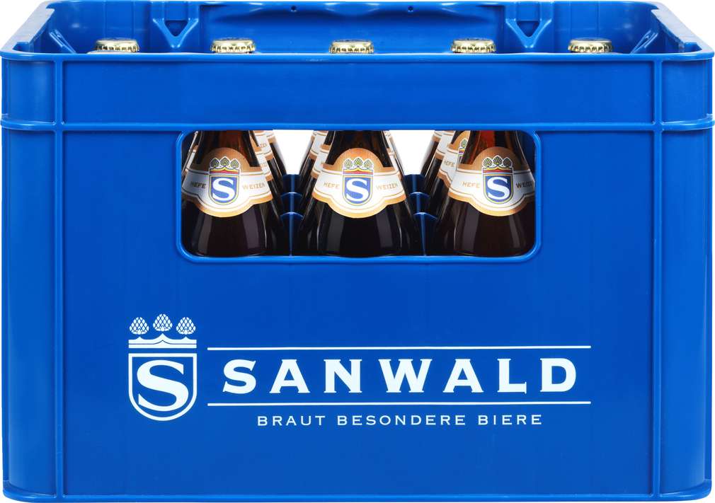 Abbildung des Sortimentsartikels Sanwald Sanwald Hefeweizen 20x0,5l