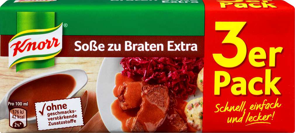 Abbildung des Sortimentsartikels Knorr Bratensoße Extra 3x1/4l