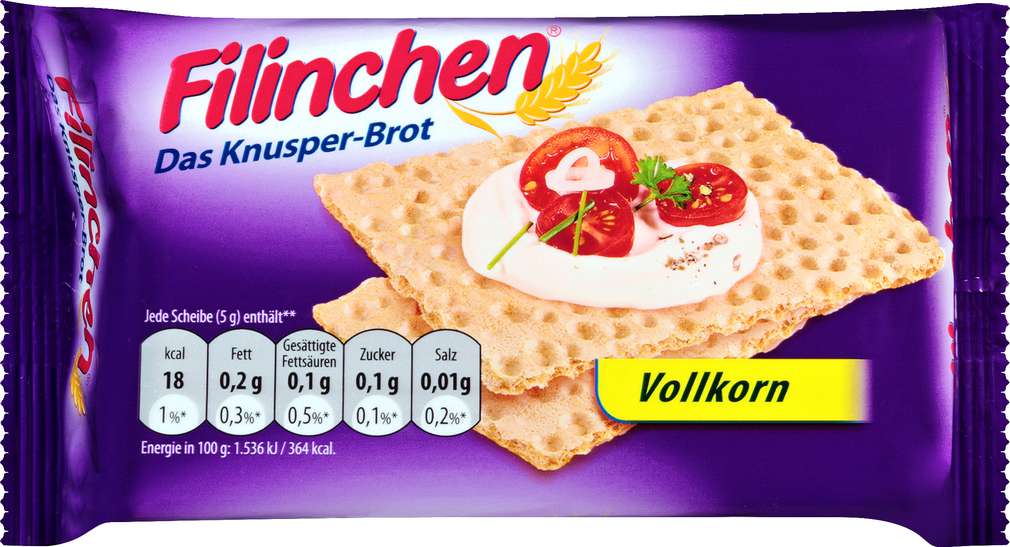 Abbildung des Sortimentsartikels Filinchen Knusper-Brot Vollkorn 75g