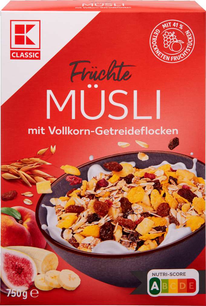 Abbildung des Sortimentsartikels K-Classic Früchte Müsli 750g