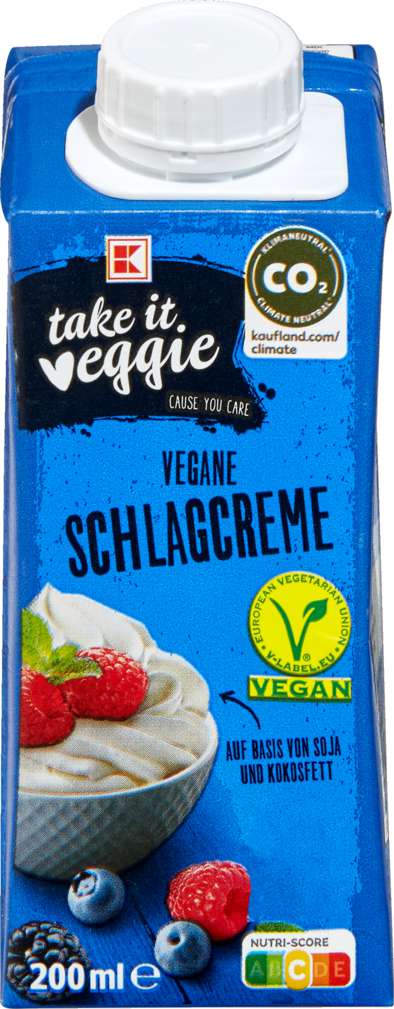 Abbildung des Sortimentsartikels K-Take it Veggie Schlagsahne Soja/Kokos 200ml