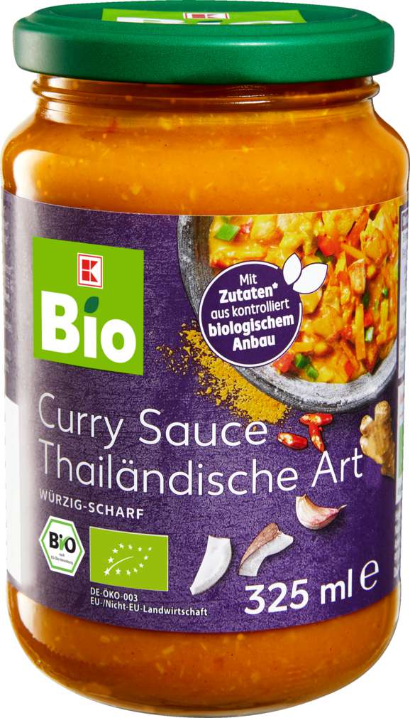 Abbildung des Sortimentsartikels K-Bio Thai Sauce Curry 325ml