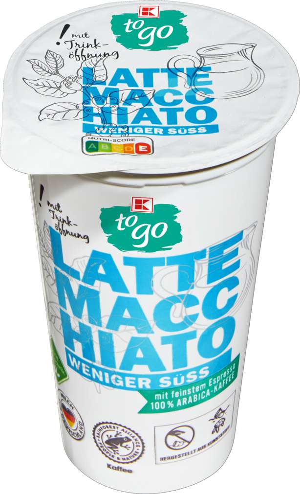 Abbildung des Sortimentsartikels K-To Go Latte Macchiato weniger süß 250ml