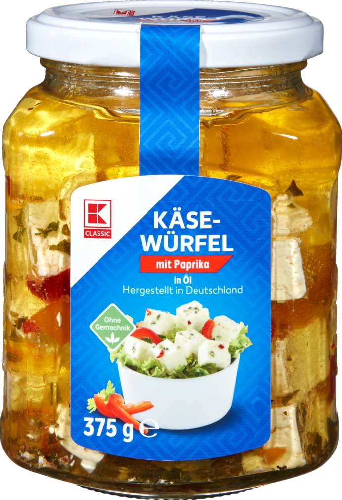 Abbildung des Sortimentsartikels K-Classic Hirtenkäse Öl/Paprika-Chili 375g