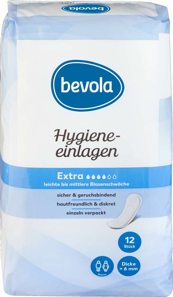 Abbildung des Sortimentsartikels Bevola Hygieneeinlagen Extra 12 Stück
