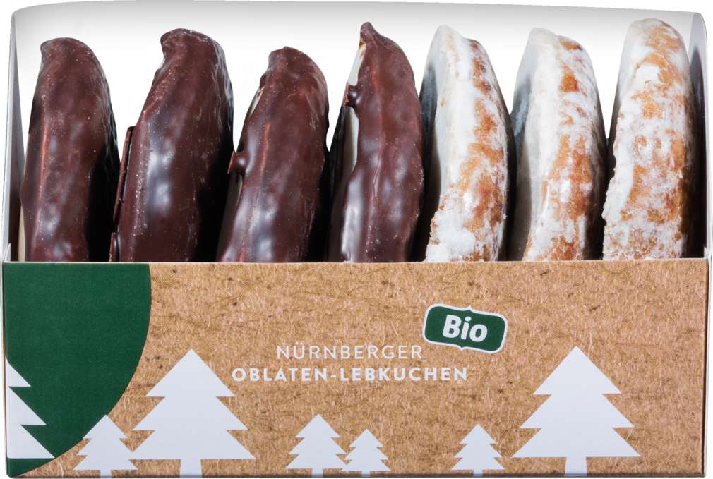 Abbildung des Sortimentsartikels Wicklein Bio Nürnberger Oblaten-Lebkuchen 200g