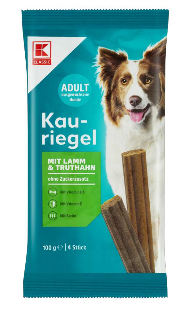 Abbildung des Sortimentsartikels K-Classic Hunde Kauriegel Lamm und Truthahn 100g