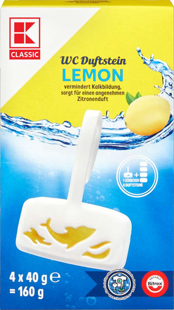 Abbildung des Sortimentsartikels K-Classic WC-Duftstein Lemon 4x40g