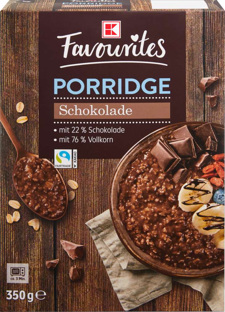 Abbildung des Sortimentsartikels K-Favourites Porridge Schokolade 350g