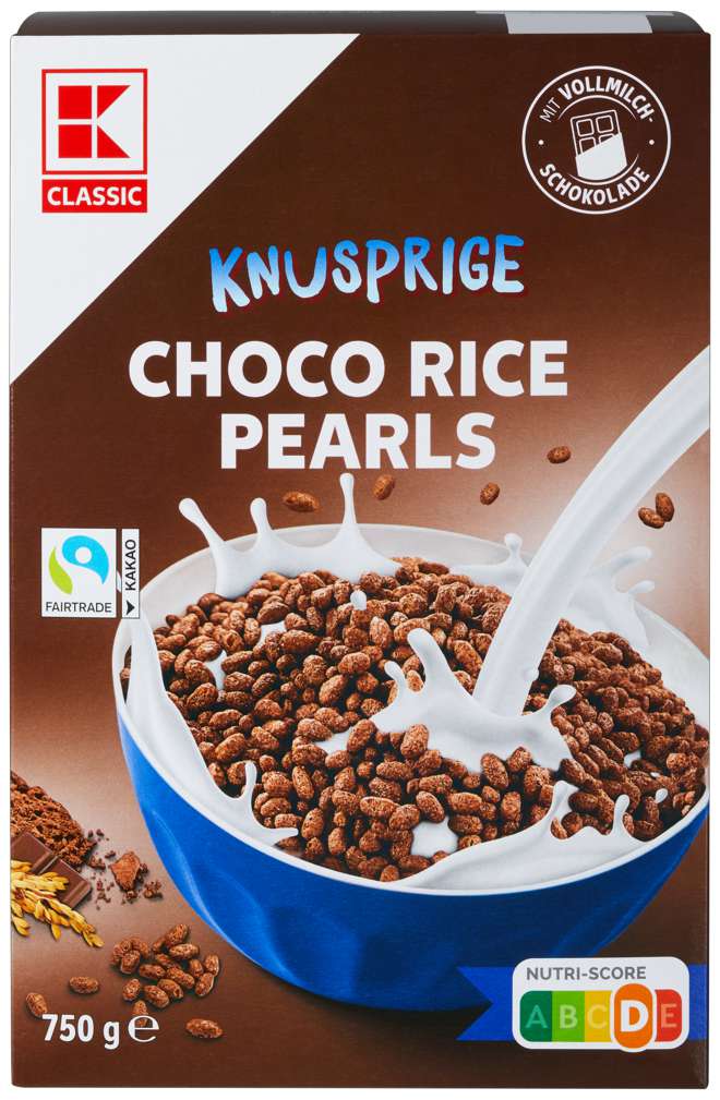Abbildung des Sortimentsartikels K-Classic Choco Rice - Perls 750g