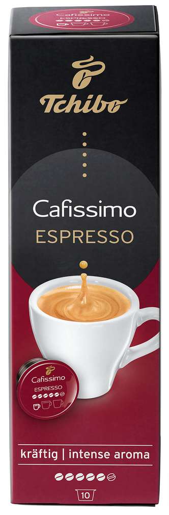 Abbildung des Sortimentsartikels Tchibo Cafissimo Espresso Kräftig Kaffeekapseln 10=75g