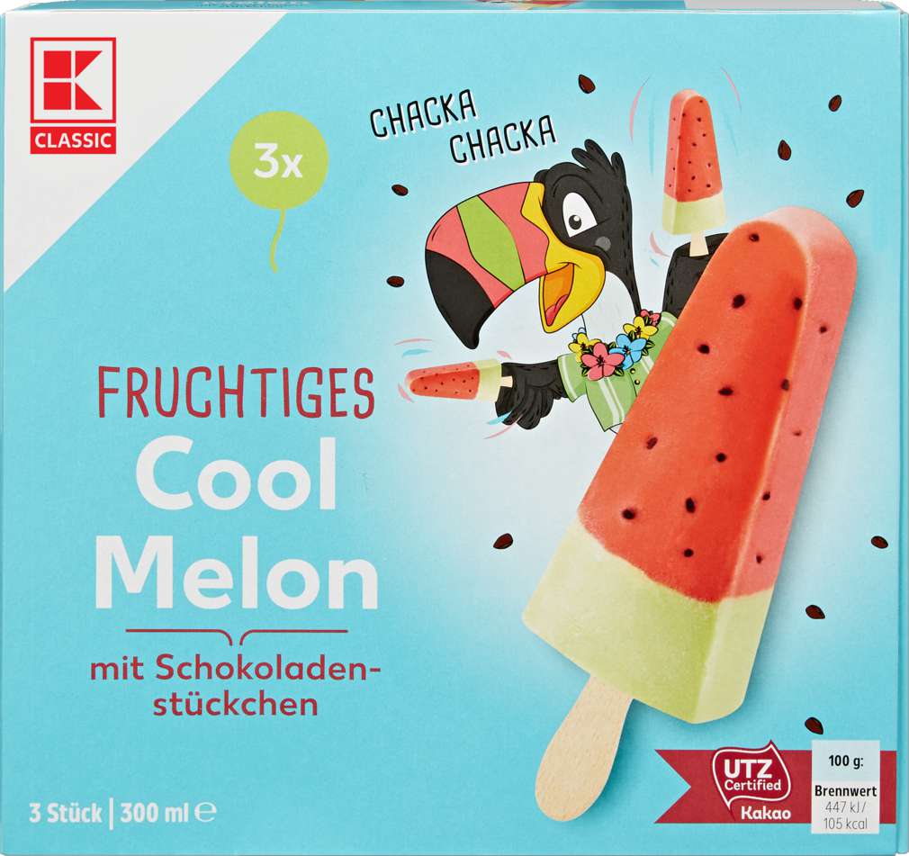 Abbildung des Sortimentsartikels K-Classic Stieleis Melone 3x100ml