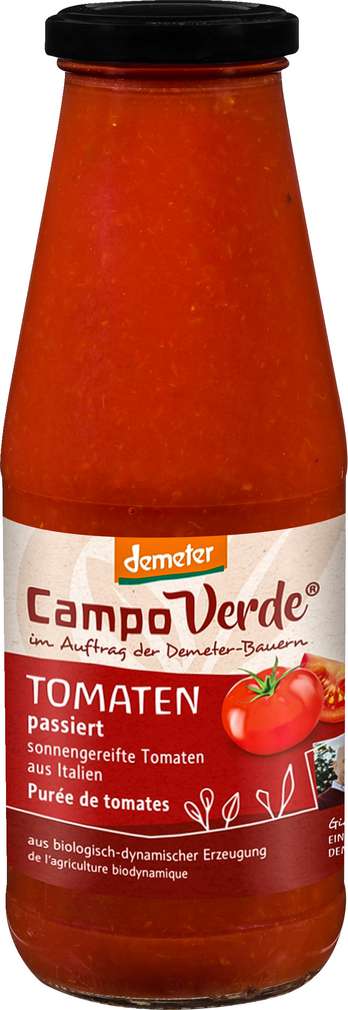 Abbildung des Sortimentsartikels Campo Verde Demeter Tomatenpasta 680ml