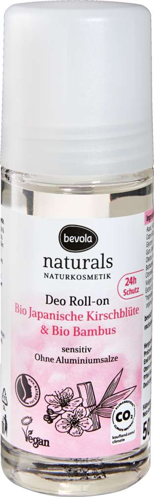Abbildung des Sortimentsartikels Bevola naturals Deoroller Kirschblüte & Bambus 50ml