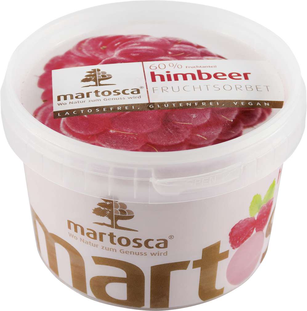 Abbildung des Sortimentsartikels Martosca Fruchtsorbet Himbeer 500ml
