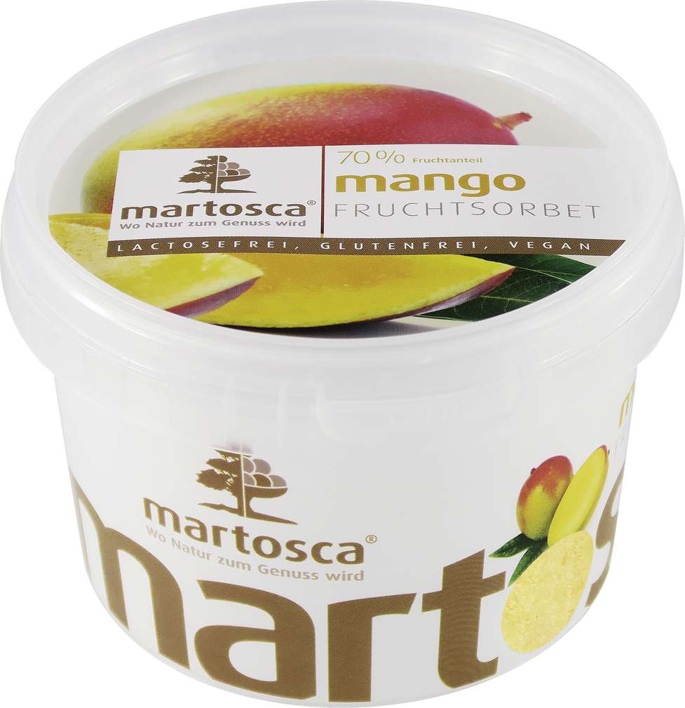 Abbildung des Sortimentsartikels Martosca Fruchtsorbet Mango 500ml