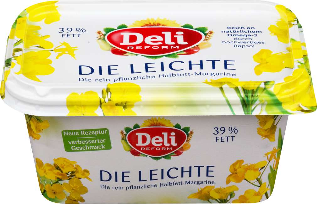 Abbildung des Sortimentsartikels Deli Reform leicht laktosefrei, 39% Fett Halbfettmargarine 500g