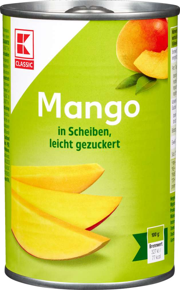 Abbildung des Sortimentsartikels K-Classic Mango Scheiben leicht gezuckert 420g