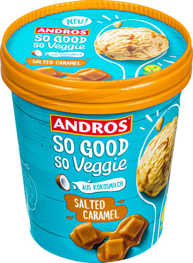 Abbildung des Sortimentsartikels Andros So Good So Veggie Salted Caramel Ice 460ml