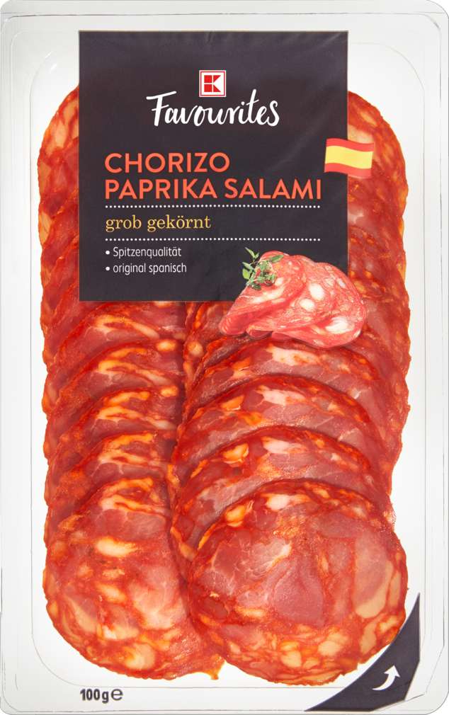 Abbildung des Sortimentsartikels K-Favourites Chorizo grob geschnitten 100g